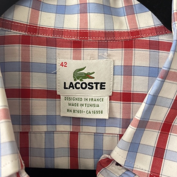Lacoste men’s long sleeved button down - Picture 2 of 4